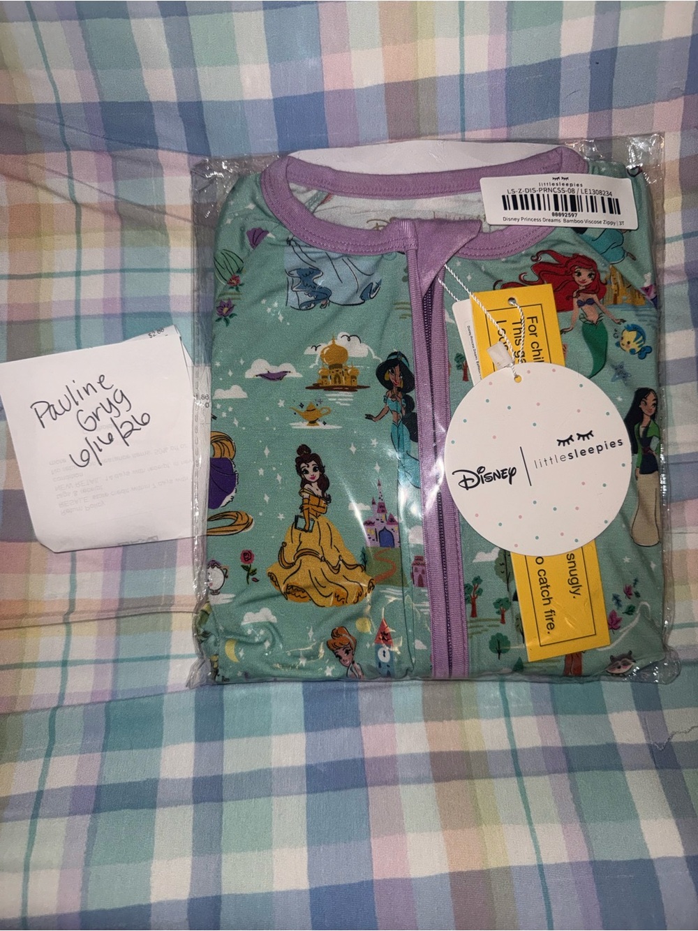 Little Sleepies Disney Princess NWT
